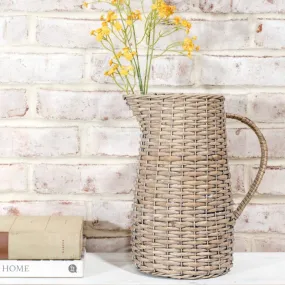 12" Wicker Vase