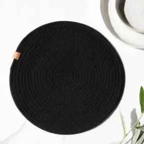 13" Ebony Round Placemat