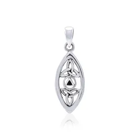 AA Recovery With Trinity Knot Silver Pendant TPD3937