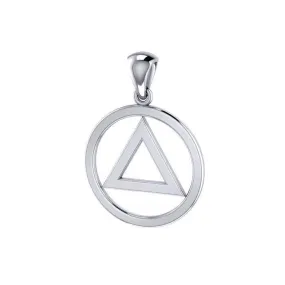 AA Symbol Silver Pendant JP072