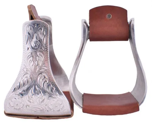 Aluminum Engraved Bell Stirrups