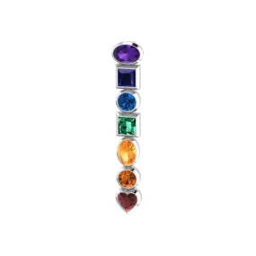 An inspirational healing ~ Sterling Silver Chakra Pendant with Gemstones TPD856