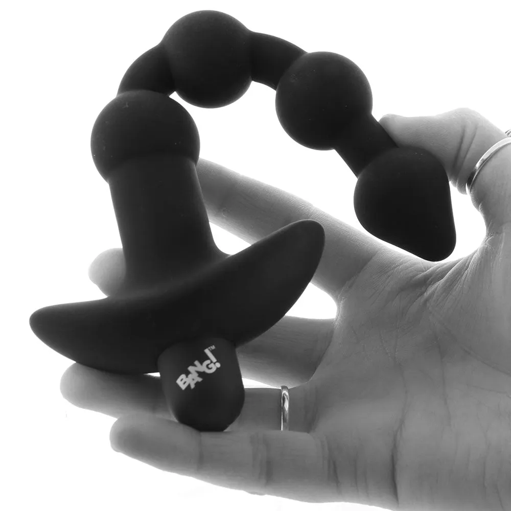 Bang! Vibrating Anal Beads in Black