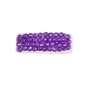 Bari Lynn Crystal Snap Clip - Neon Lavender