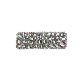 Bari Lynn Crystal Snap Clip - Silver