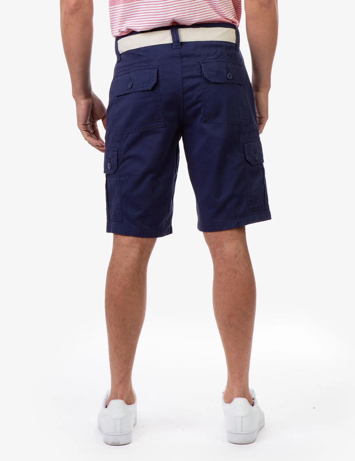 BELTED CARGO SHORTS