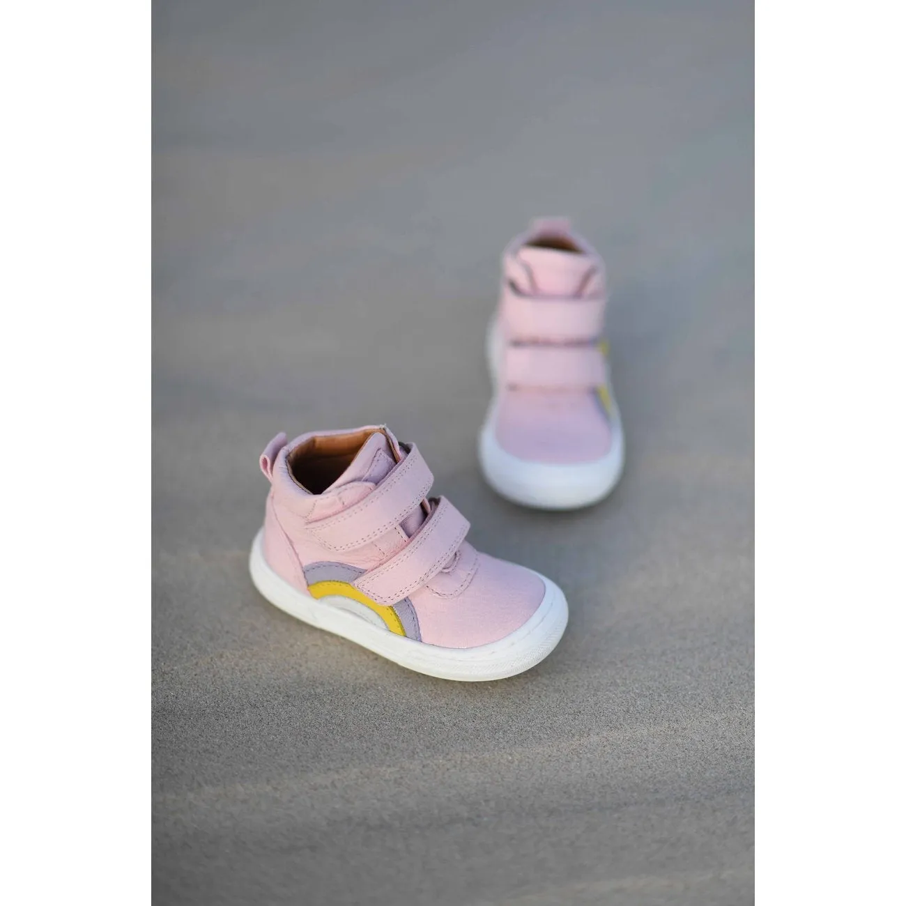 Bisgaard Rainbow Velcro Shoe Rose