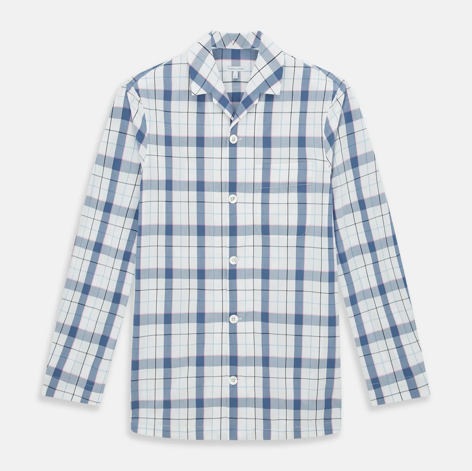 Blue Blazer Check Pyjama Shirt