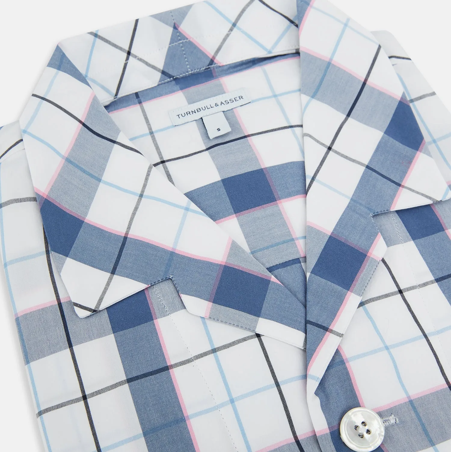 Blue Blazer Check Pyjama Shirt