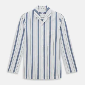 Blue Blazer Stripe Pyjama Shirt