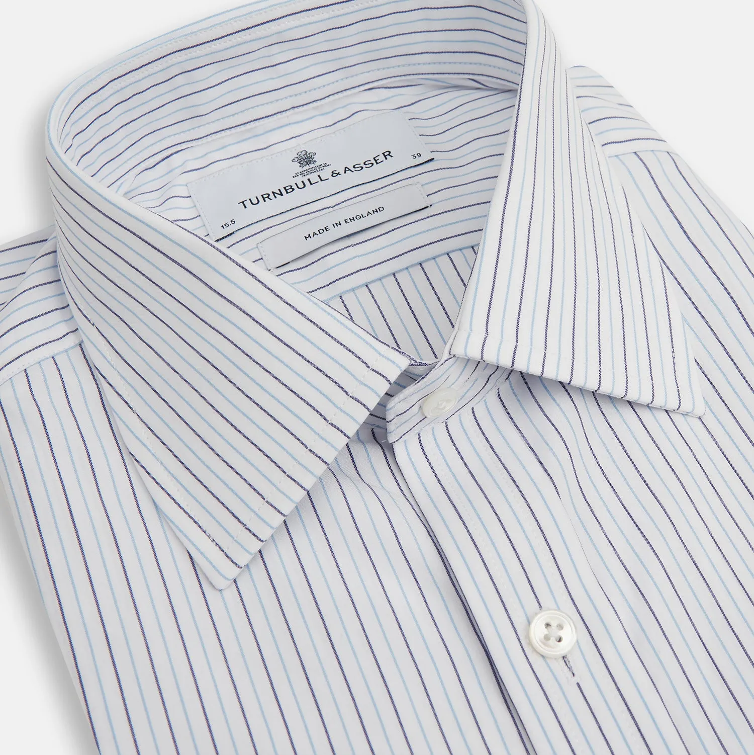 Blue Double Pinstripe Mayfair Shirt