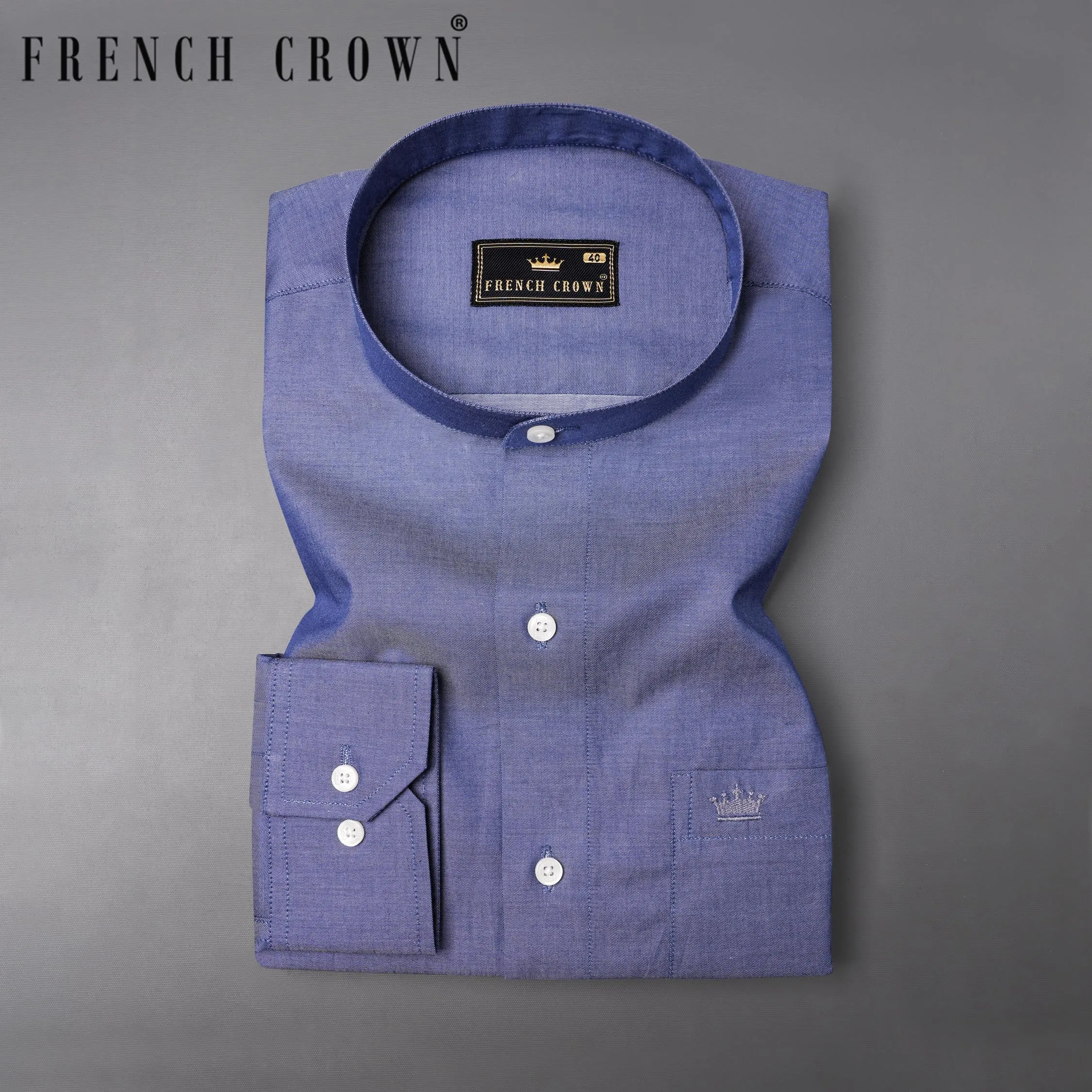 Bluish Chambray Shirt