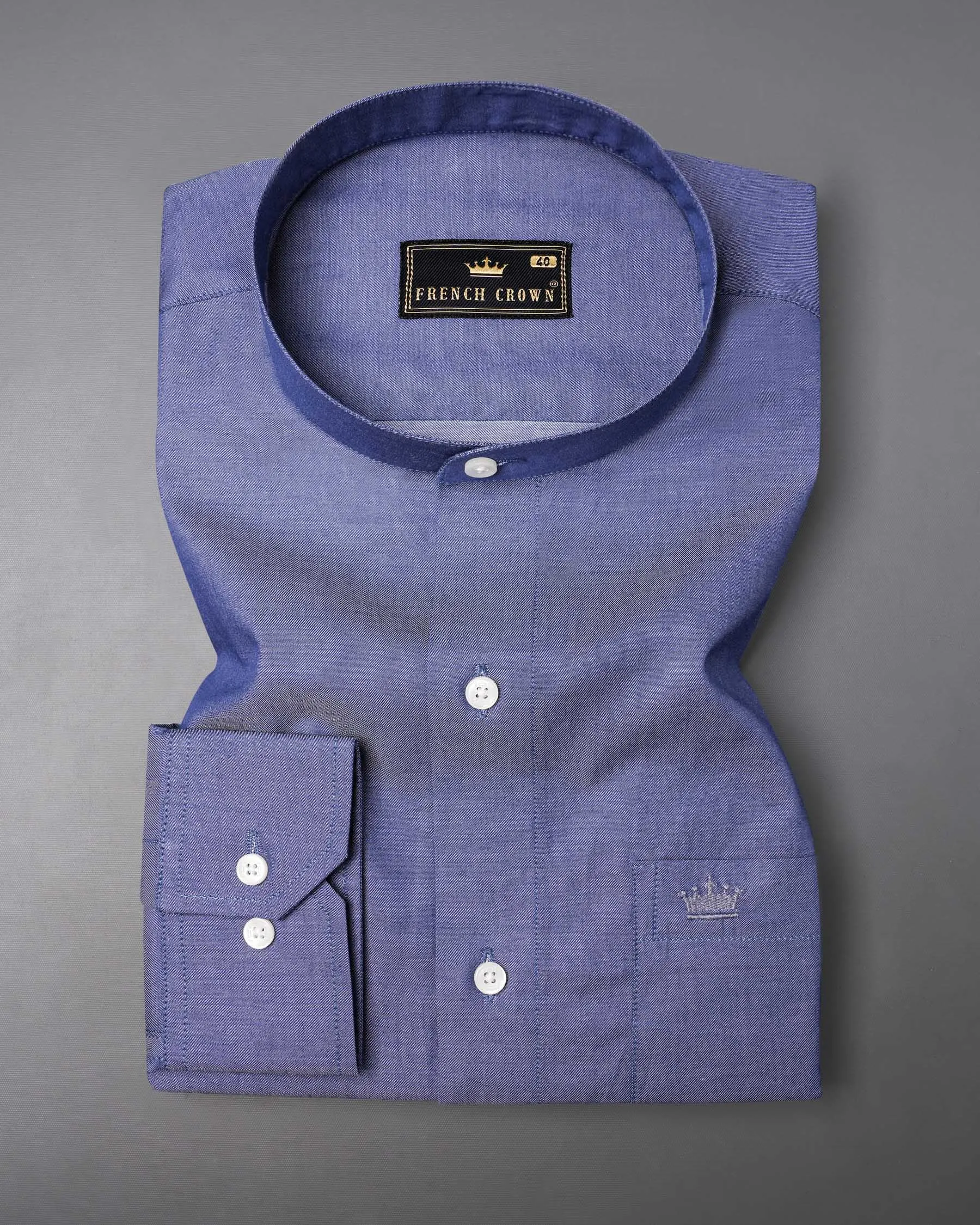 Bluish Chambray Shirt