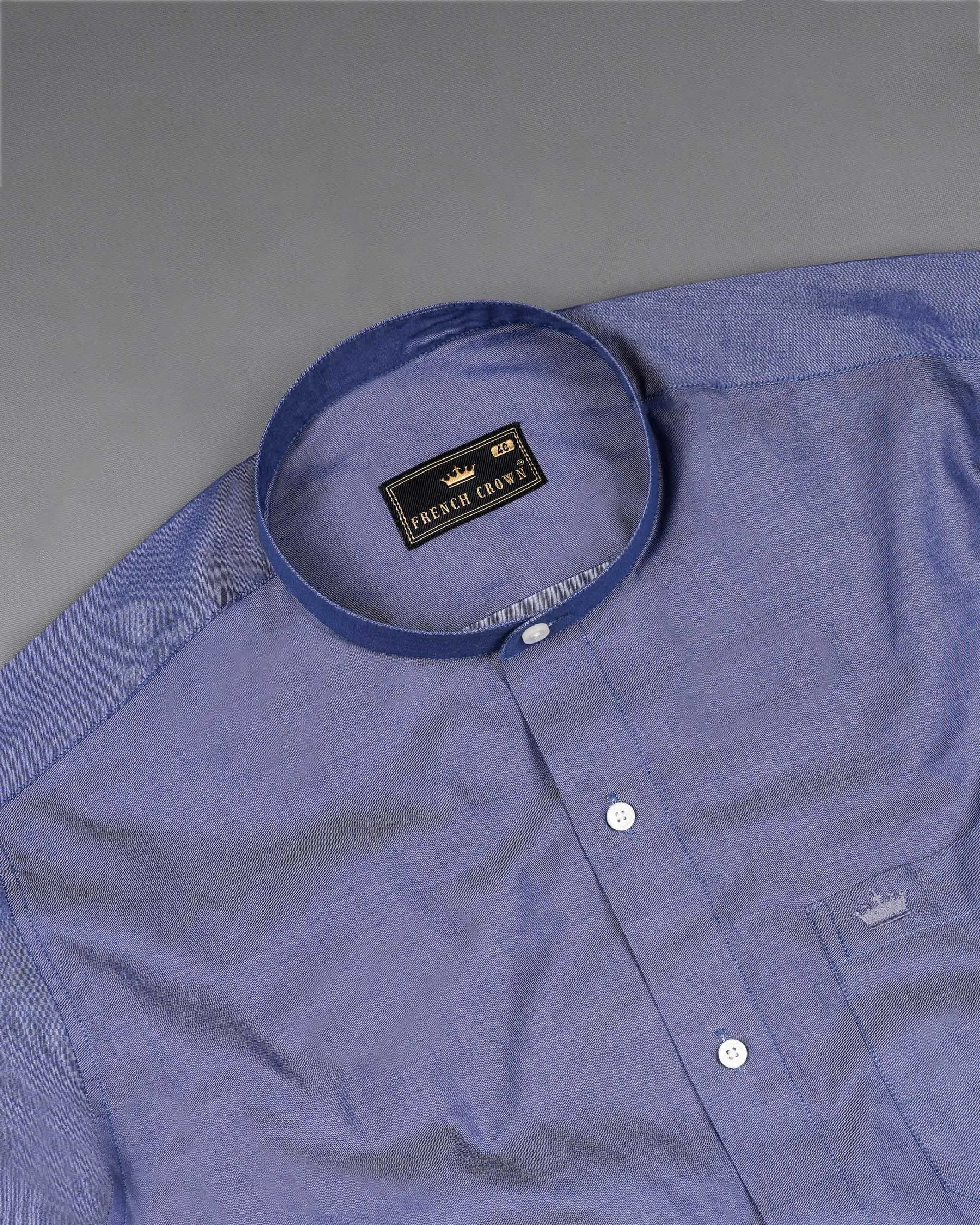 Bluish Chambray Shirt