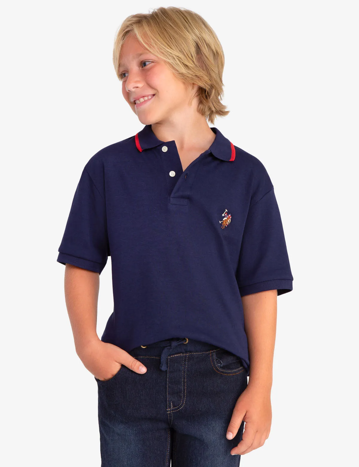 BOYS INTERLOCK POLO SHIRT