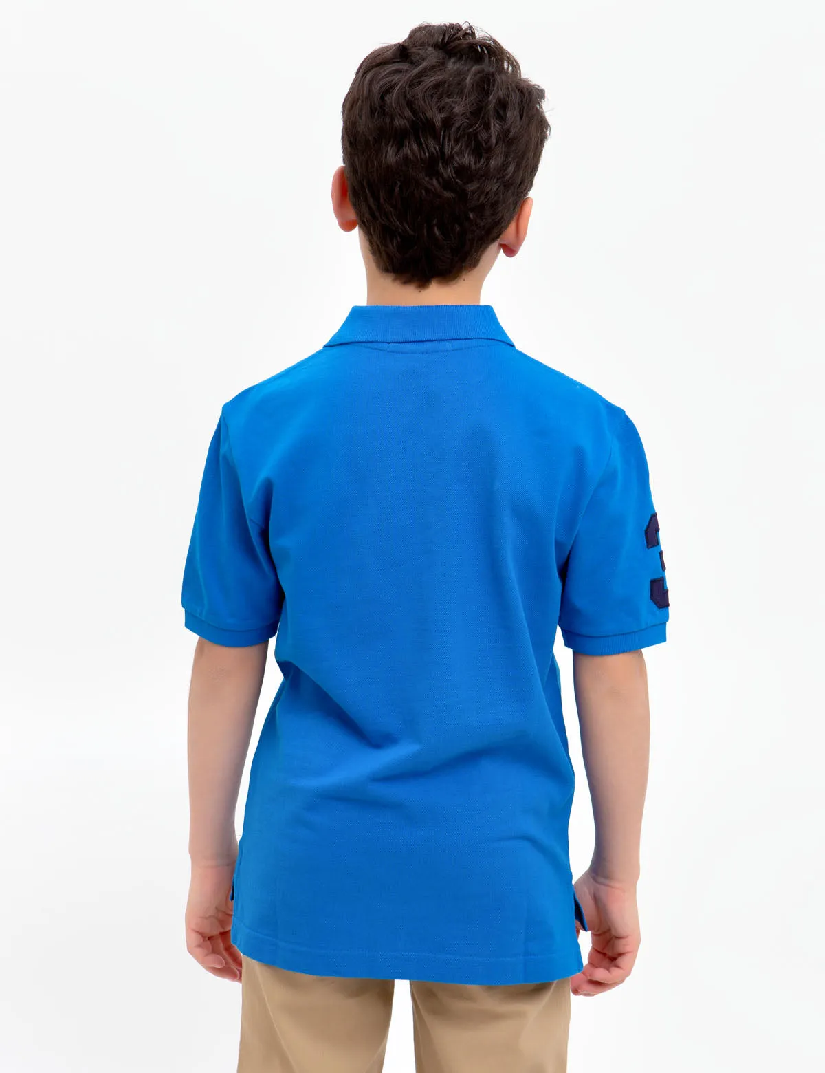 Boys Multi-Color Big Logo Polo Shirt