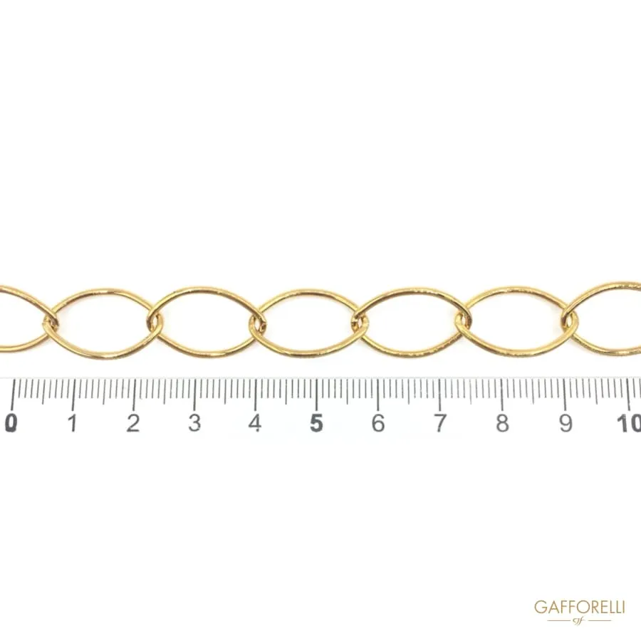 Brass Chain with Flat Wire - 2172 Gafforelli Srl