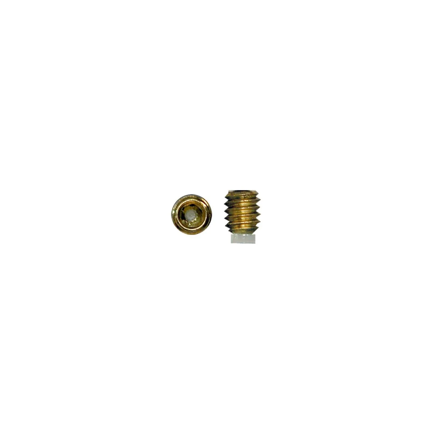 Brass Nylon Tipped Set Screw 10 Pack