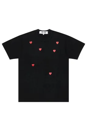 Comme des Garcons Multi Red Heart Tee 'Black'