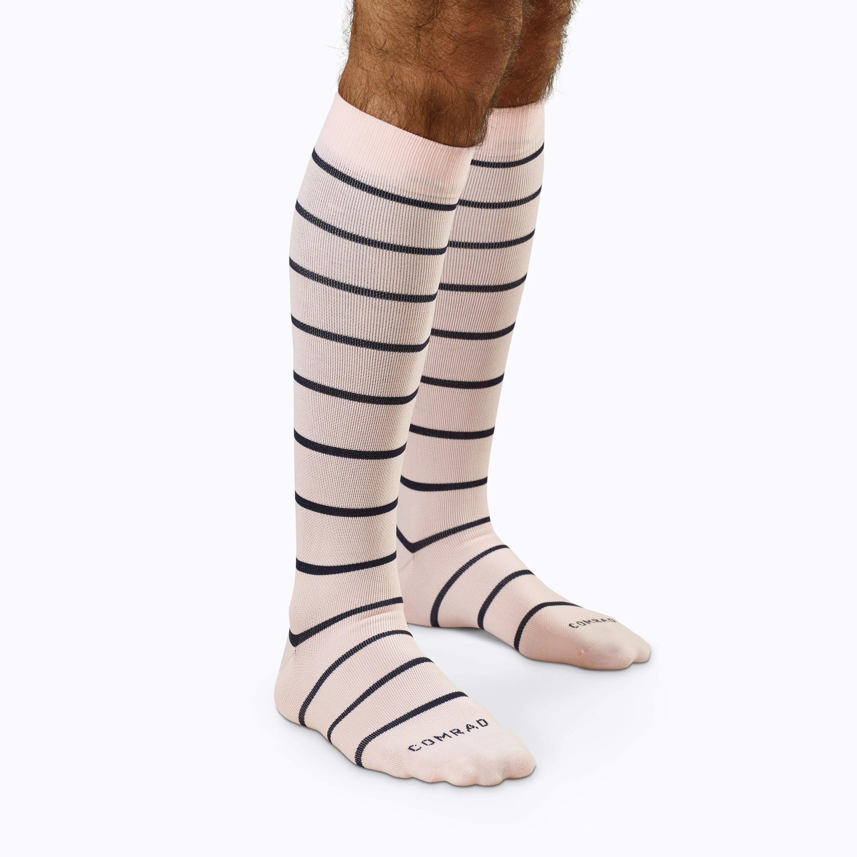 Comrad Stripes Knee High Socks - 20-30 mmHg