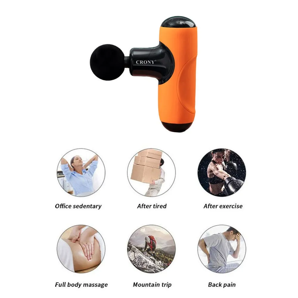 CRONY Q1 Mini Muscle massager gun handheld cordless portable full body muscle relaxation massage gun with Brushless Motor