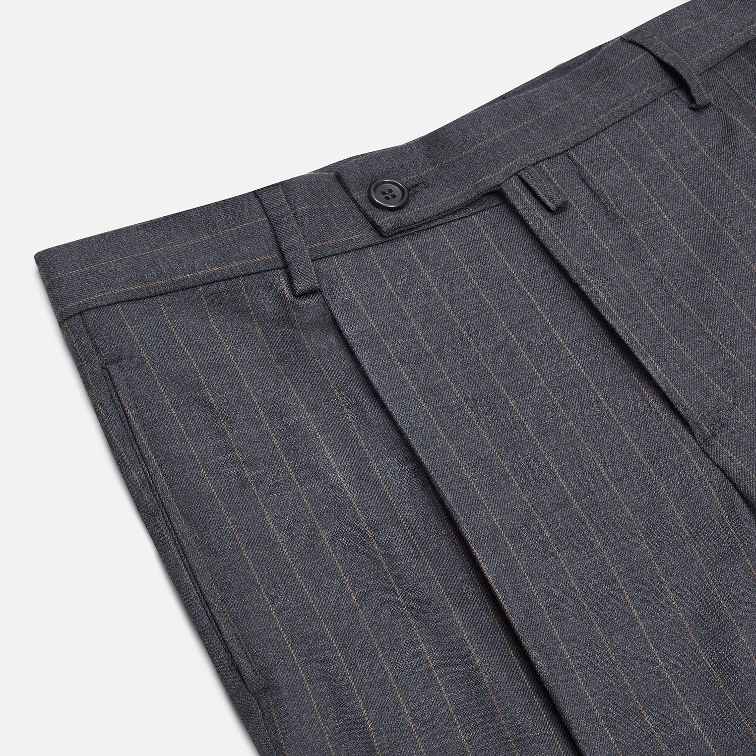 Dark Grey Pinstripe Arthur Trousers