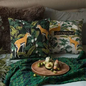 Decorative Pillow Case Vintage Jungle Animal