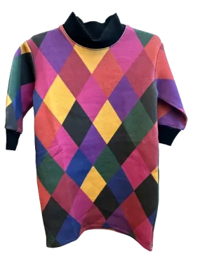 dress argyle printed sweat - multi