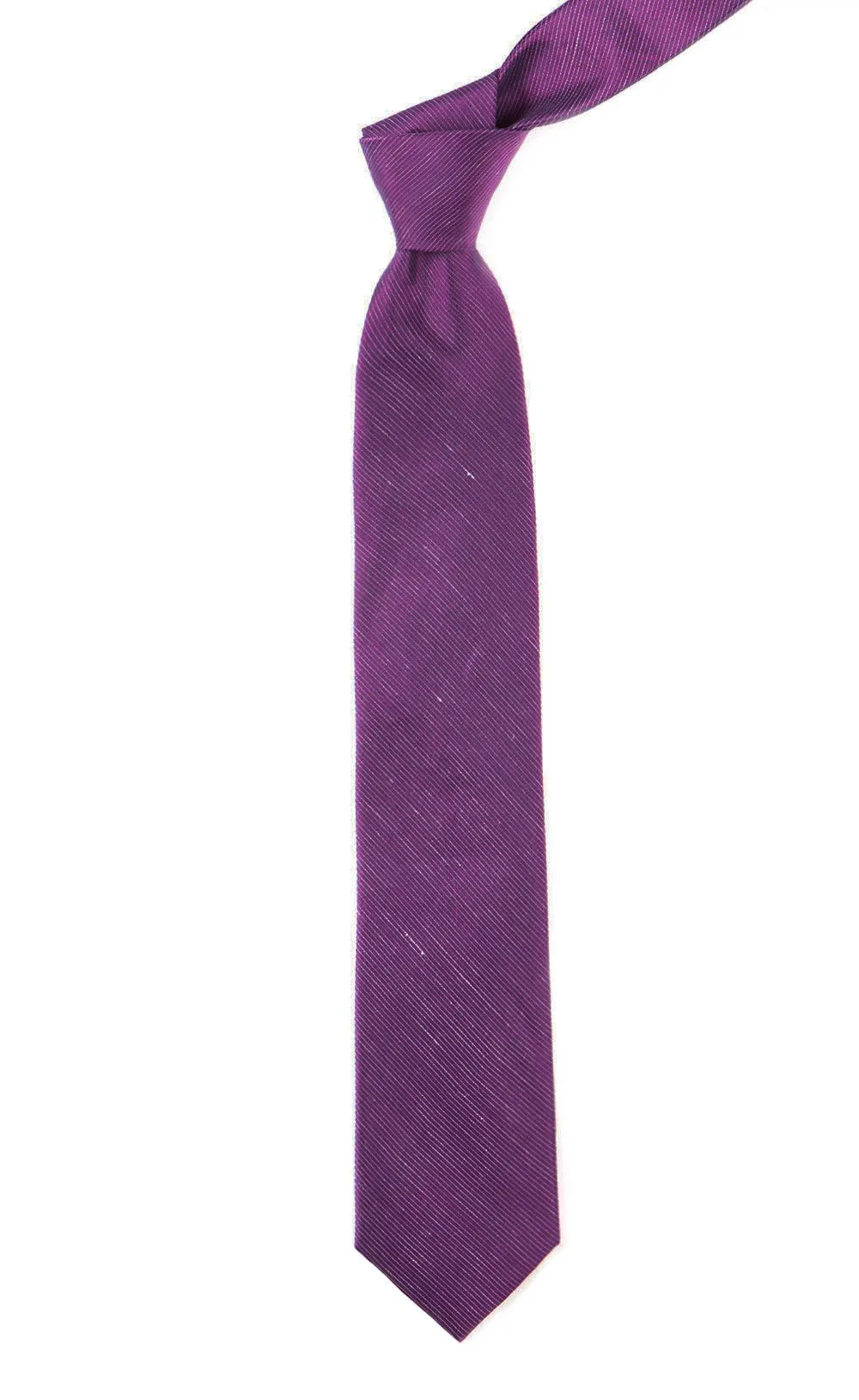 Fountain Solid Deep Azalea Tie