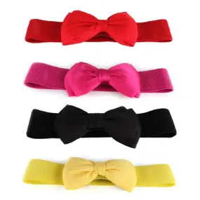 Gifty- the Classic Little Bow Front Belt 12 Colors