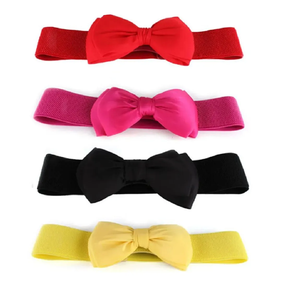 Gifty- the Classic Little Bow Front Belt 12 Colors