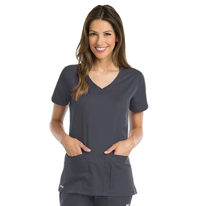 Greys Anatomy Women's Side Panel V-Neck Top 41423