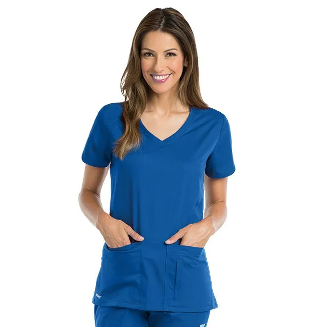 Greys Anatomy Women's Side Panel V-Neck Top 41423