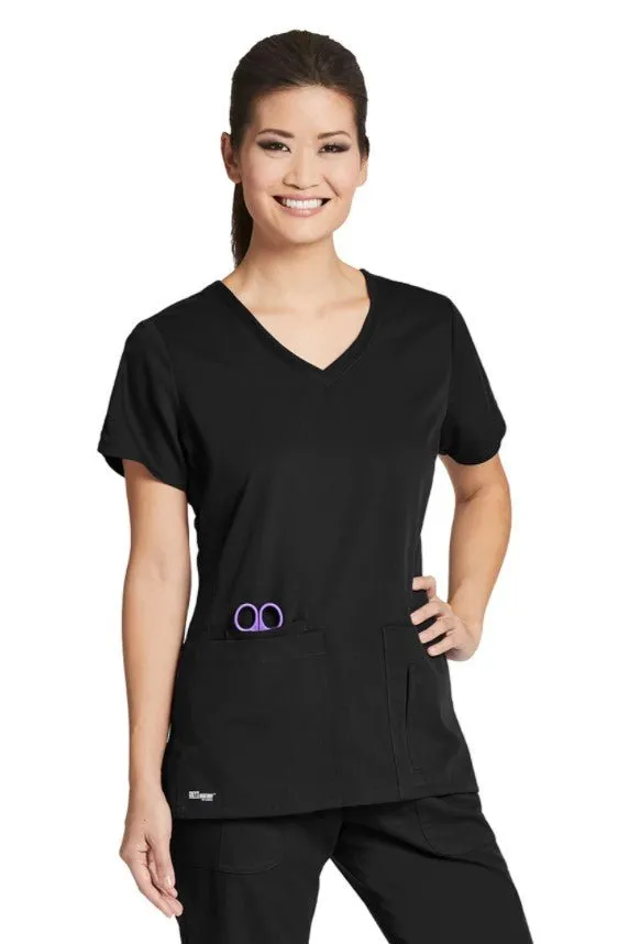 Greys Anatomy Women's Side Panel V-Neck Top 41423