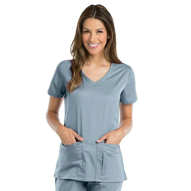 Greys Anatomy Women's Side Panel V-Neck Top 41423