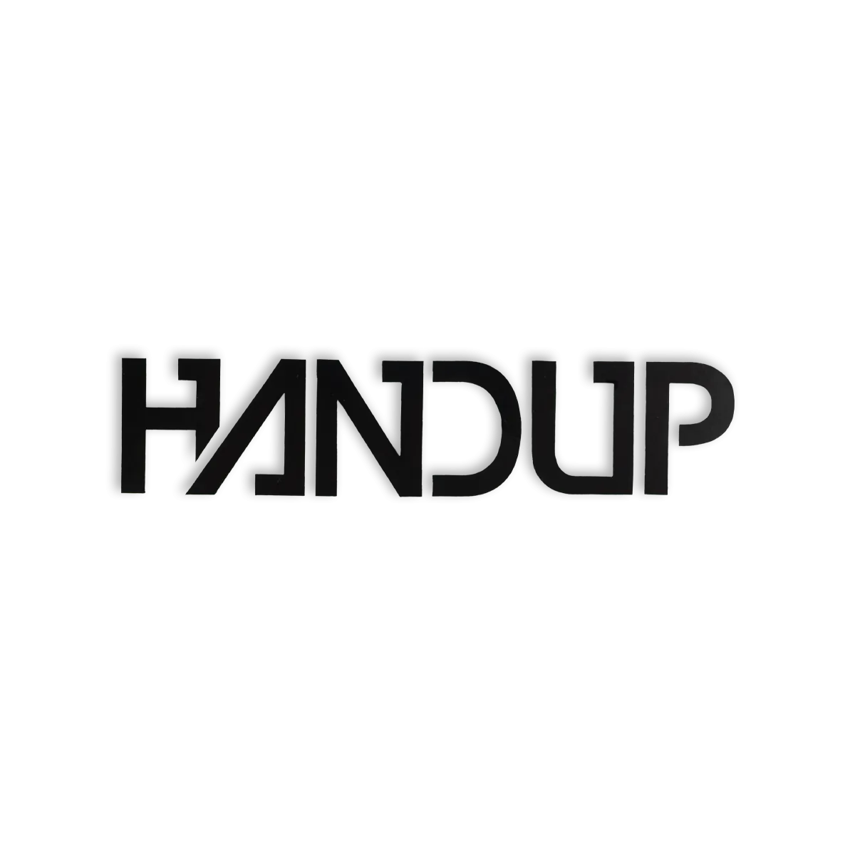 HANDUP Sticker - Black Die Cut