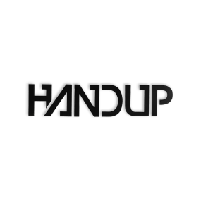 HANDUP Sticker - Black Die Cut