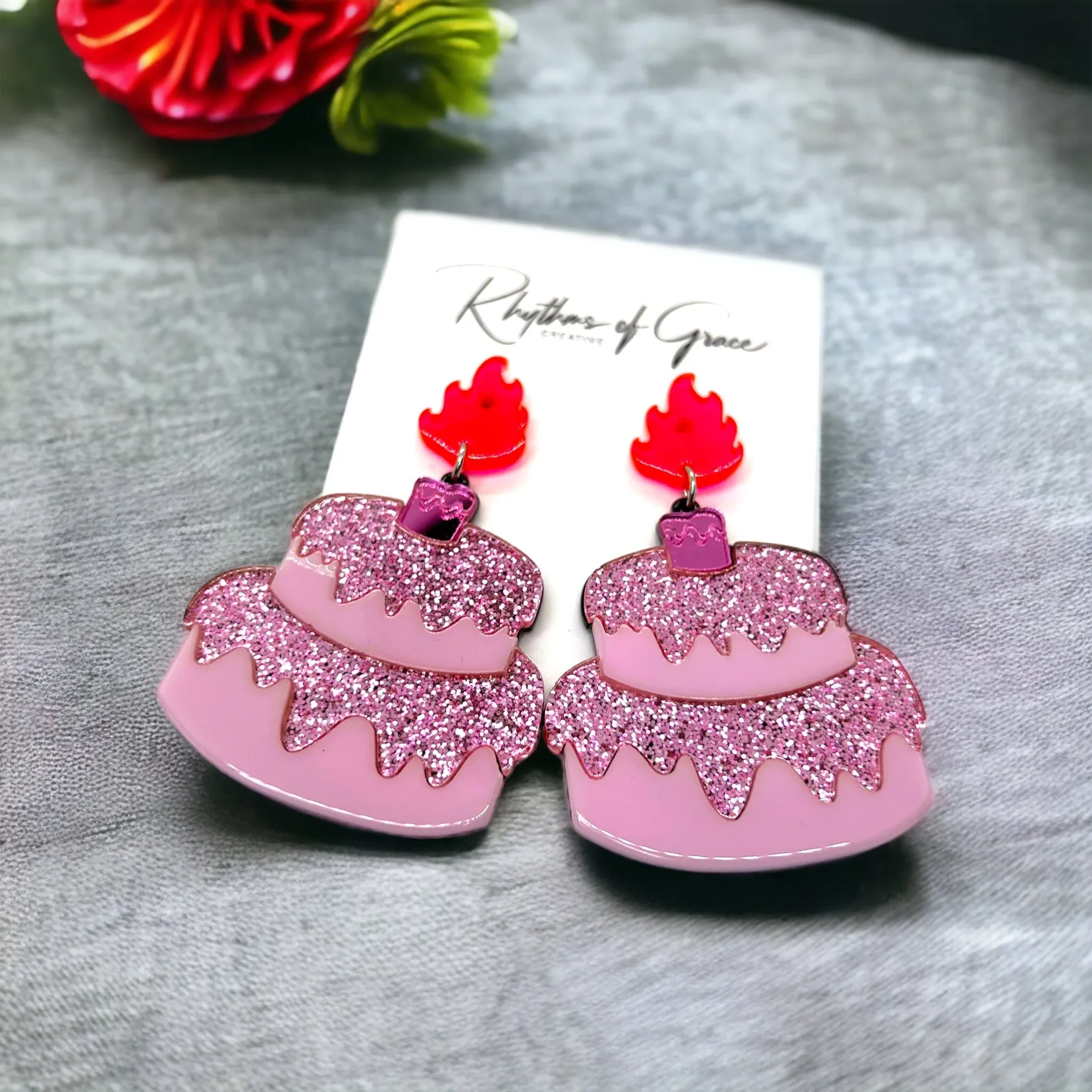 Happy Birthday Earrings - Birthday Accessories, Birthday Queen, Birthday Girl Earrings, Happy Birthday