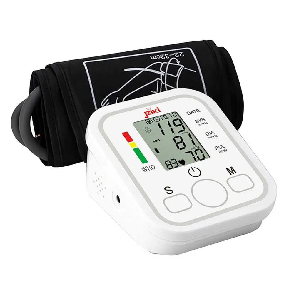 High Accuracy Digital Blood Pressure Monitor Sphygmomanometer - Battery Operated