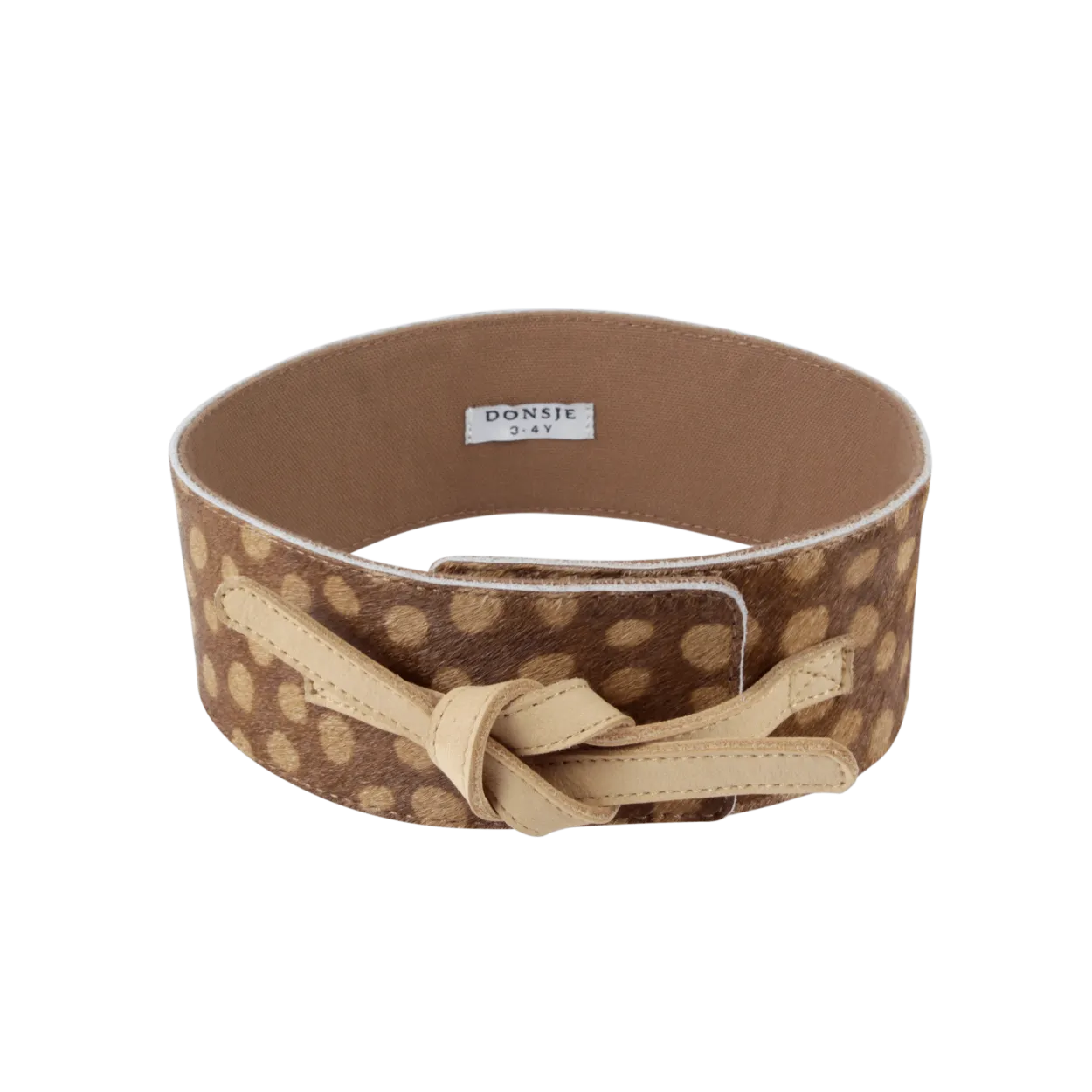 Isah Belt | Giraffe | Brown Spotted Cow Hair