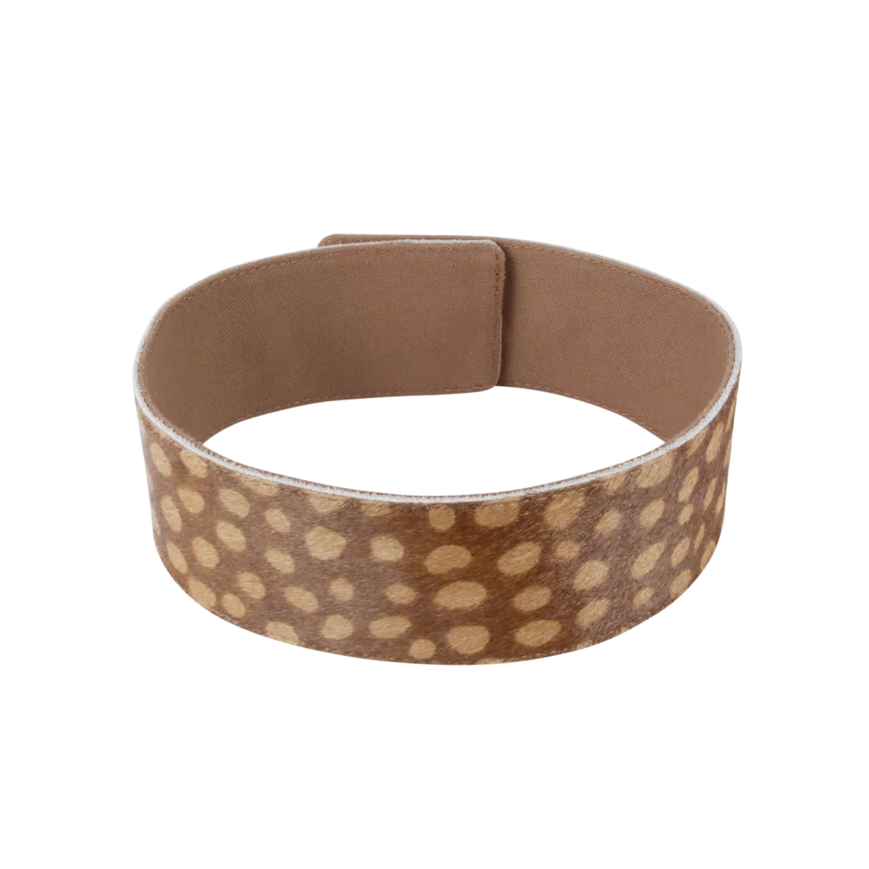 Isah Belt | Giraffe | Brown Spotted Cow Hair