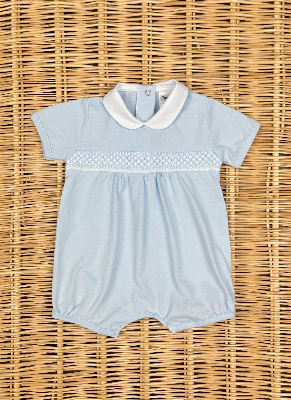 Jersey smock romper