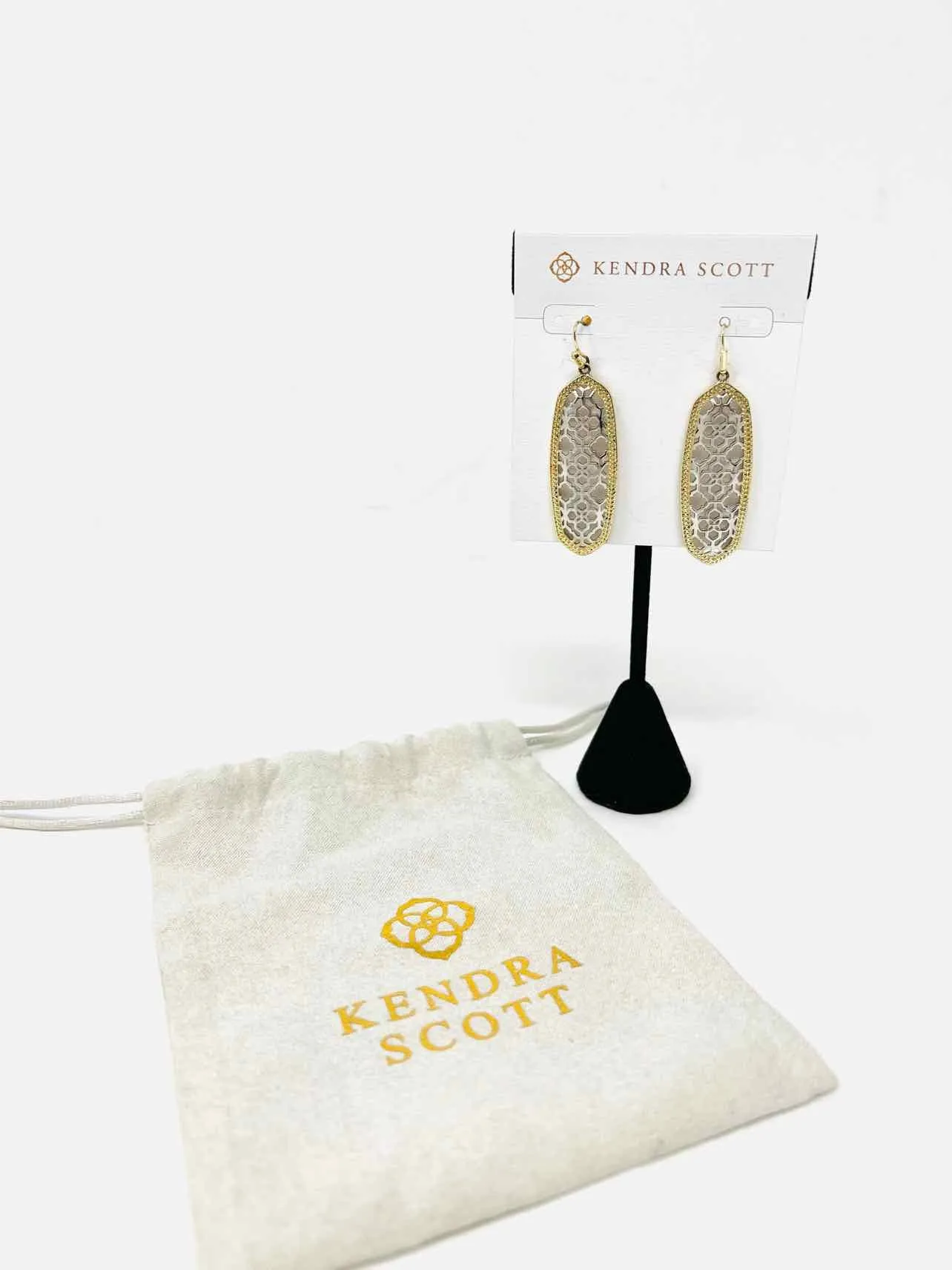 Kendra Scott Silver/Gold Drop W/ BAG! Jewelry Earrings