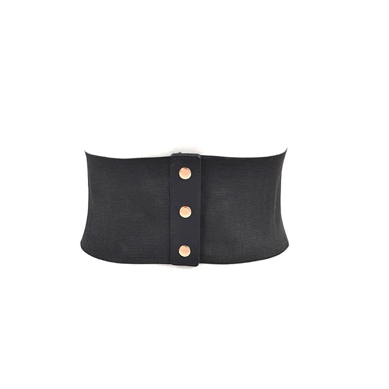 Leather Elastic O Ring Corset Belt