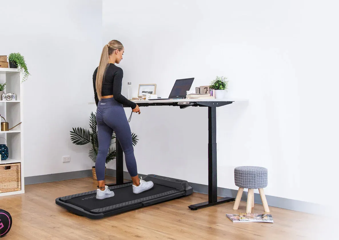 Lifespan Fitness V-FOLD Treadmill with Ergo Desk Automatic Standing Desk