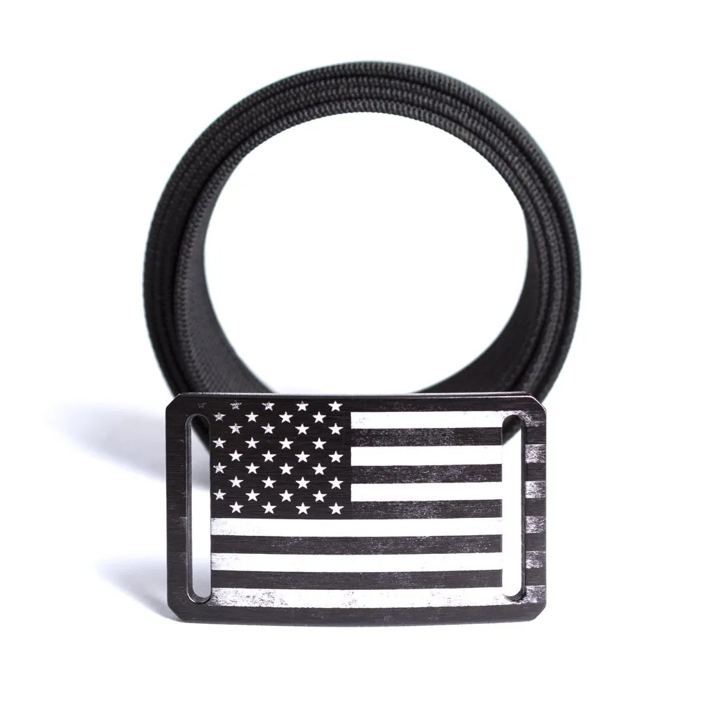 Narrow USA Black Flag Series Belt