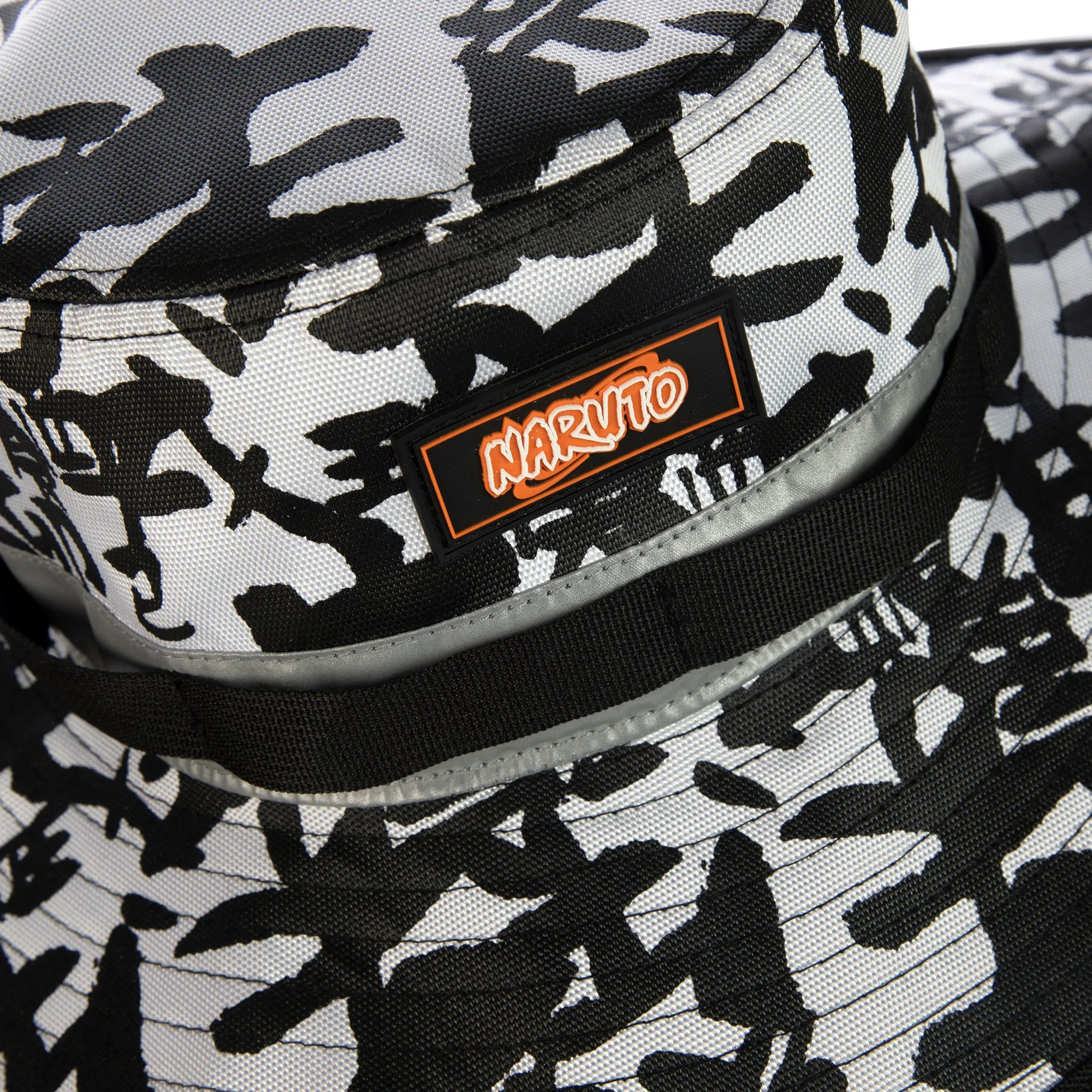 Naruto Allover Black & White Print Boonie Hat