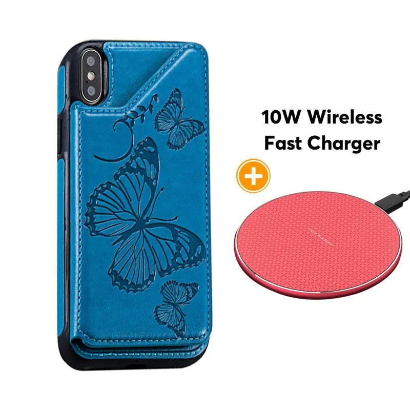 New Luxury Embossing Wallet Cover For iPhone Xs Max-Fast Delivery