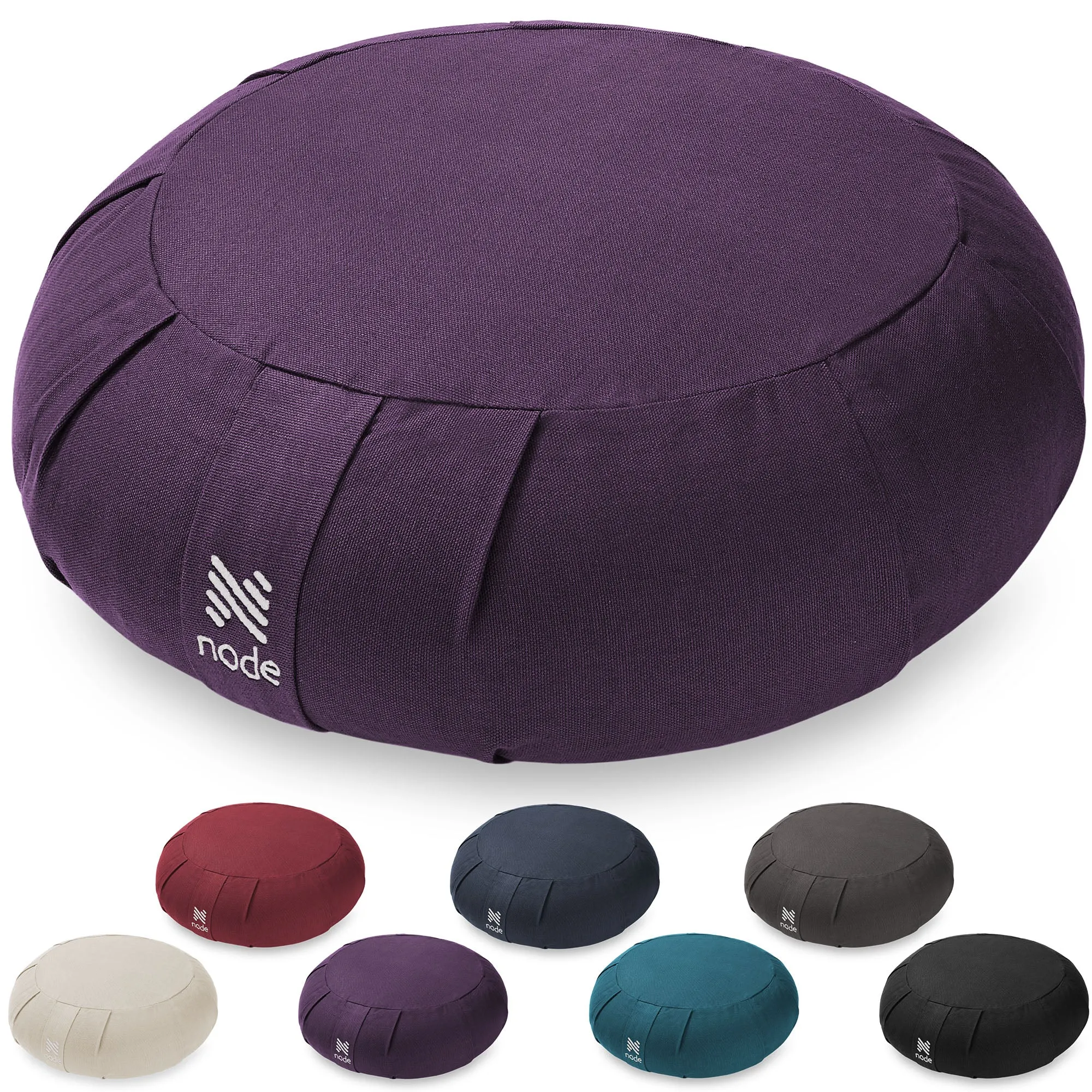 Node Fitness Organic Cotton 15" Round Meditation Cushion