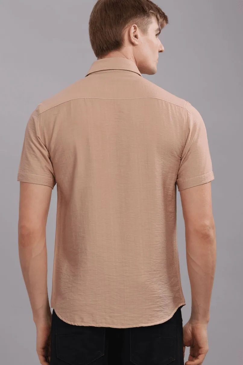 Peach Orange - Half Sleeve - Airlite Shirt